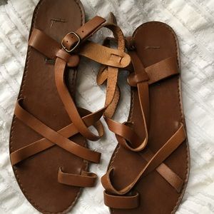 Steve Madden cognac sandals
